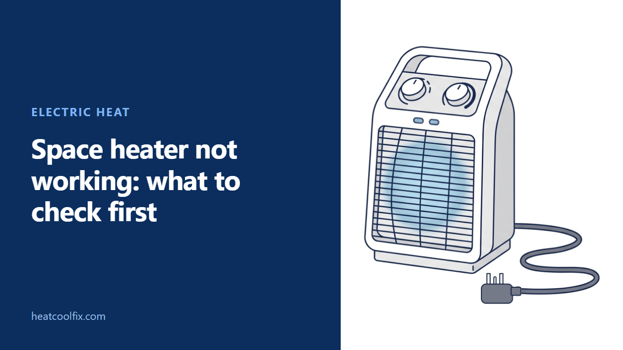 Space Heater Not Working or Shutting Off: What to Check