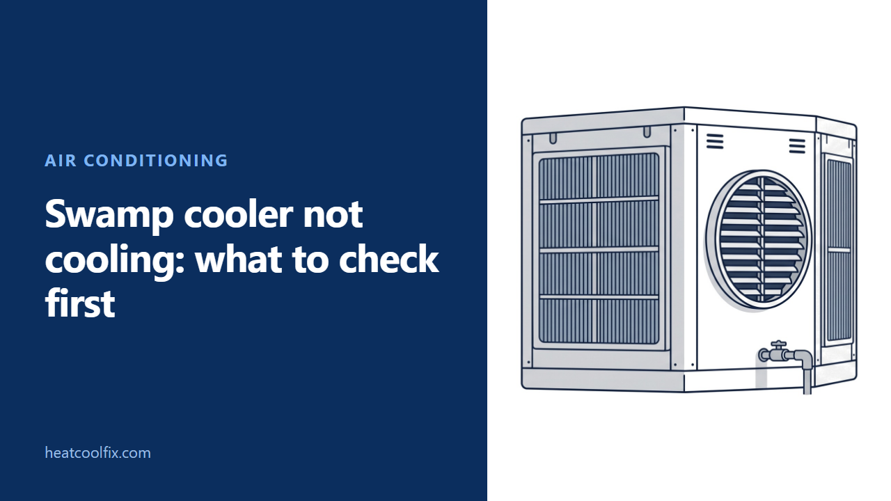 Swamp Cooler Not Cooling? Windows, Pads, Water and Pump