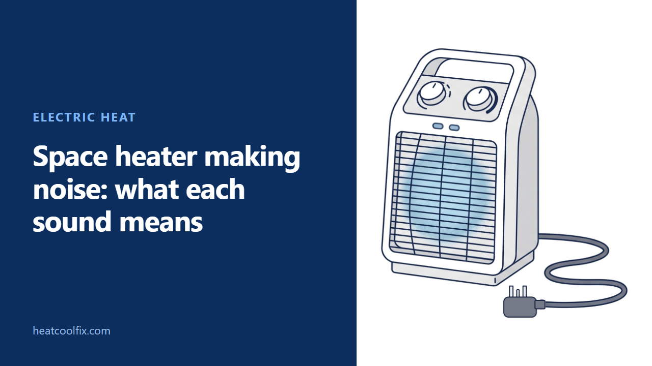 Space Heater Making Noise? Ticking, Clicking or a Loud Fan
